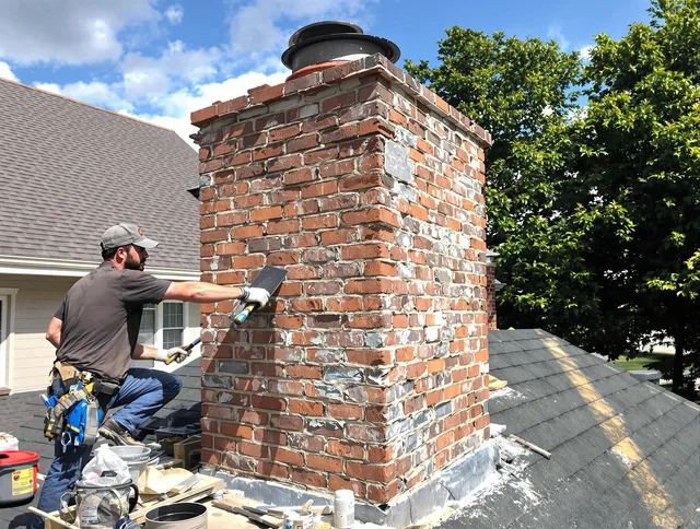 Completed chimney rebuild by Stanton Chimney Sweep in Stanton, CA