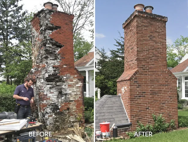 Stanton Chimney Sweep performing a full chimney restoration in Stanton, CA