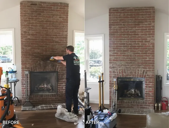 Finished chimney sweeping service by Stanton Chimney Sweep in Stanton, CA
