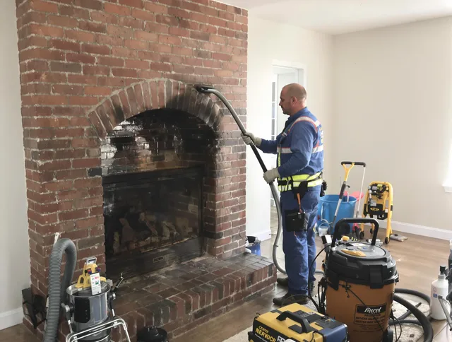 Stanton Chimney Sweep expert performing detailed chimney sweep in Stanton, CA