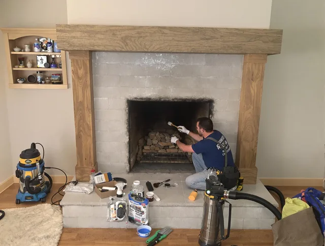Detailed creosote removal process by Stanton Chimney Sweep in Stanton, CA