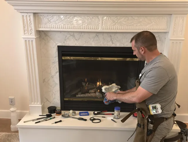 Stanton Chimney Sweep performing fireplace maintenance in Stanton, CA