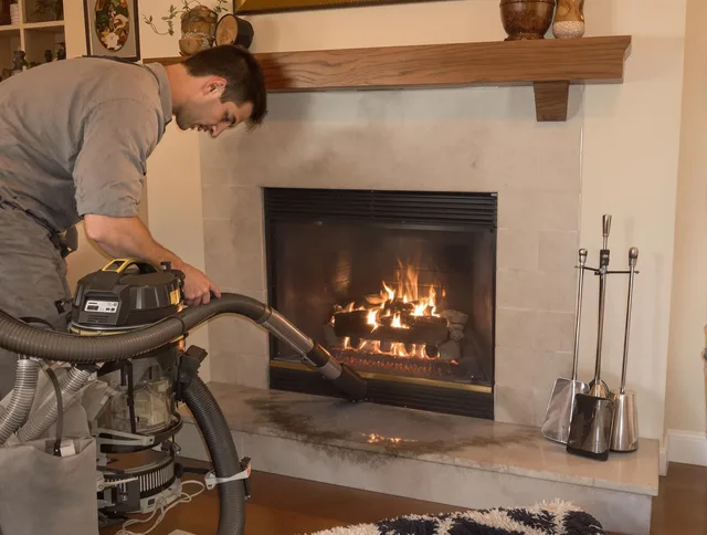 Routine fireplace upkeep by Stanton Chimney Sweep in Stanton, CA