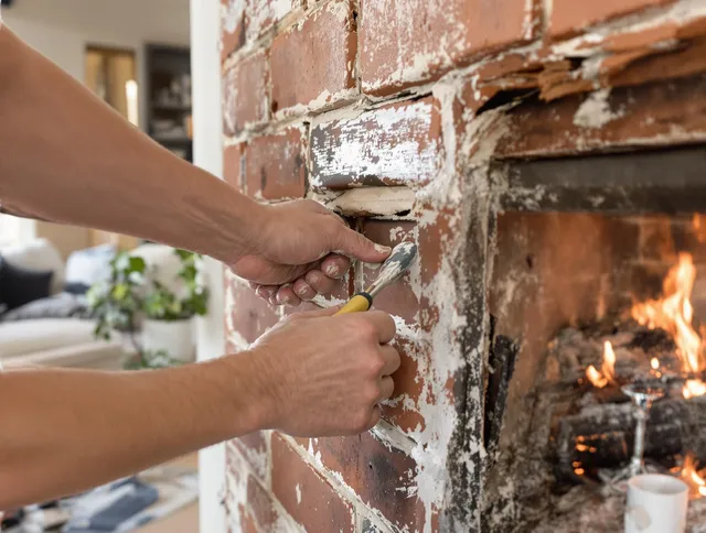 Routine fireplace repair by Stanton Chimney Sweep in Stanton, CA