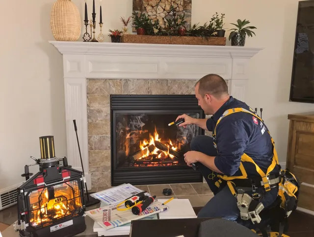 Safety-focused fireplace inspection by Stanton Chimney Sweep in Stanton, CA