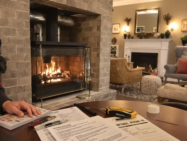 Stanton Chimney Sweep verifying fireplace safety measures in Stanton, CA